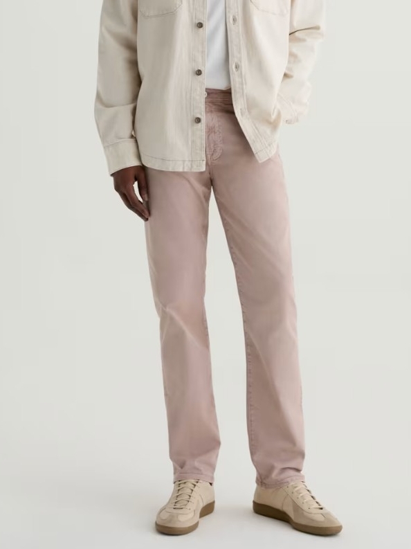 Ag Adriano Goldschmied The Everett Slim Straight Pants Desert Mauve Men's 30x32